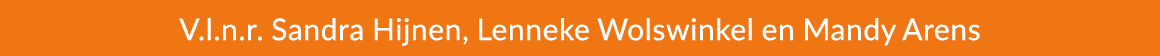 V.l.n.r. Sandra Hijnen, Lenneke Wolswinkel en Mandy Arens